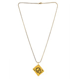 Statement Ace Skull Gold Oxidised Men’s Pendant