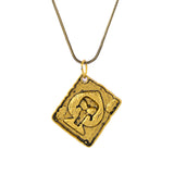 Statement Ace Skull Gold Oxidised Men’s Pendant