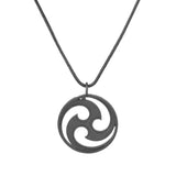 Eclipse Cosmic Swirl Star Black Men’s Pendant