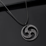 Eclipse Cosmic Swirl Star Black Men’s Pendant