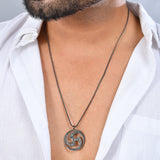 Eclipse Cosmic Swirl Star Black Men’s Pendant