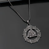 Eclipse Valknut Star Symbol Black Men’s Pendant