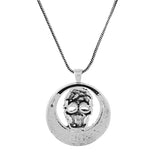 Statement Mummy Skull Silver Oxidised Men’s Pendant