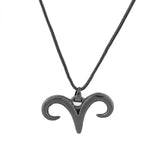 Eclipse Aries Horn Symbol Black Men’s Pendant