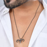 Eclipse Aries Horn Symbol Black Men’s Pendant