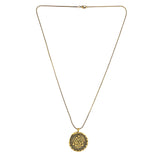 Statement Valknut Sunburst Gold Oxidised Men’s Pendant