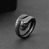 Eclipse Panther Black Adjustable Men’s Ring