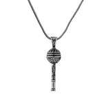 Spiritual Guardian Key Silver Pendant Necklace For Men