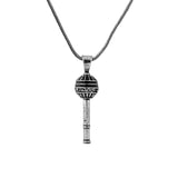 Spiritual Guardian Key Silver Pendant Necklace For Men