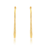 Rectangular Gold Hoop Earrings for Women Trendy Essentials Geometric Long Hoops for Work and Casual Days