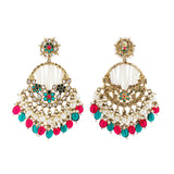 Gold Opulence Noor Jashn Kundan Chandbalis Earrings