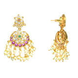 Gold Opulence Majestic Pearl Cluster Necklace Set