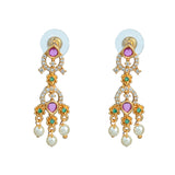 Gold Opulence Royal Rajwadi Ruby Pearl Necklace Set