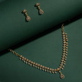 Gold Elegance Shringar Teardrop Necklace Set