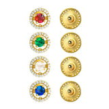 Gold Elegance Navaratna Glow Interchangeable Stone Necklace Set