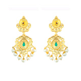 Gold Elegance Padmashree Temple Pearl Necklace Set