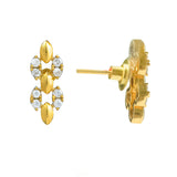 Gold Elegance Dewdrop Petal Necklace Set