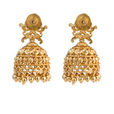 Gold Opulence Nandini Temple Jhumka Necklace Set