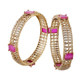 Sparkling Elegance Noorika CZ Statement Bangles