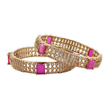 Sparkling Elegance Noorika CZ Statement Bangles