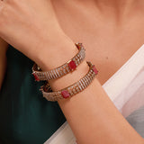 Sparkling Elegance Noorika CZ Statement Bangles