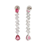 Sparkling Elegance Dilbar Ruby Starfall Glam Hasli Necklace Set