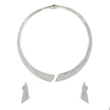 Sparkling Elegance Diamond Frost Luxe Hasli Necklace Set