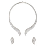 Sparkling Elegance Noor-E-Lamhe Diamond Hasli Necklace Set
