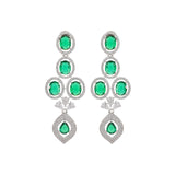 Sparkling Elegance Haseena-E-Emerald Royal Bollywood Necklace Set