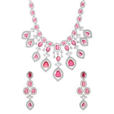 Sparkling Elegance Haseena-E-Ruby Royal Necklace Set