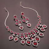 Sparkling Elegance Haseena-E-Ruby Royal Necklace Set