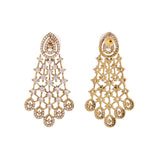 Gold Elegance Aurora Grace American Diamond Cz Necklace Set