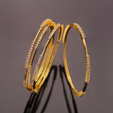 Gold Elegance Noor-E-Zarina Cz Sparkle Bangles