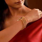 Gold Elegance Noor-E-Zarina Cz Sparkle Bangles