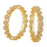 Gold Elegance Rooh-E-Zarina Regal Cz Bangles