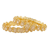 Gold Elegance Rooh-E-Zarina Regal Cz Bangles