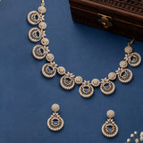 Sparkling Elegance Midnight Royale CZ Necklace Set