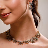 Sparkling Elegance Midnight Royale CZ Necklace Set