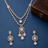 Sparkling Elegance Regal Cascade CZ Necklace Set