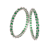 Sparkling Elegance CZ White Rhodium Bangles