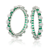 Sparkling Elegance Emerald Flora CZ Bangles Set