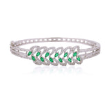 Sparkling Elegance Emerald Vine CZ Bracelet