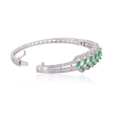 Sparkling Elegance Emerald Vine CZ Bracelet