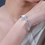 Sparkling Elegance Blue Accent Bracelet