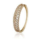 Sparkling Elegance Golden Vine CZ Bracelet
