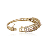 Sparkling Elegance Golden Vine CZ Bracelet