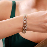 Sparkling Elegance Golden Vine CZ Bracelet