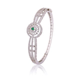 Sparkling Elegance Emerald Orbit CZ Bracelet