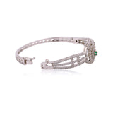 Sparkling Elegance Emerald Orbit CZ Bracelet