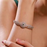 Sparkling Elegance Emerald Orbit CZ Bracelet